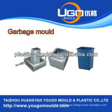 Plástico de la industria platic basura molde Inyección platic trash can